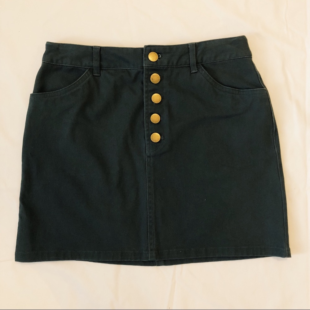 Forever 21 Gray Jean Skirt